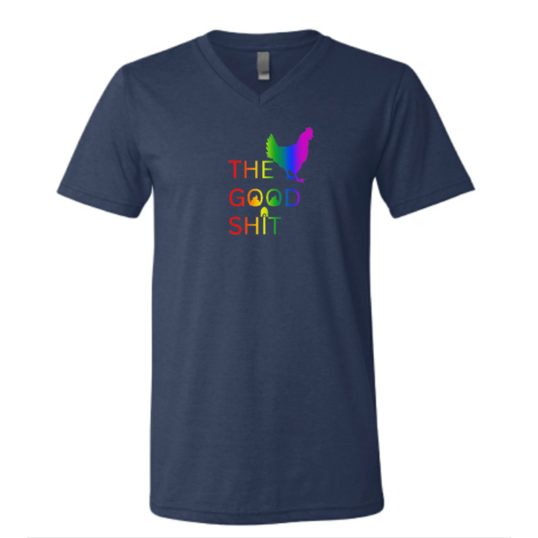 V-neck Tee - Pride Logo