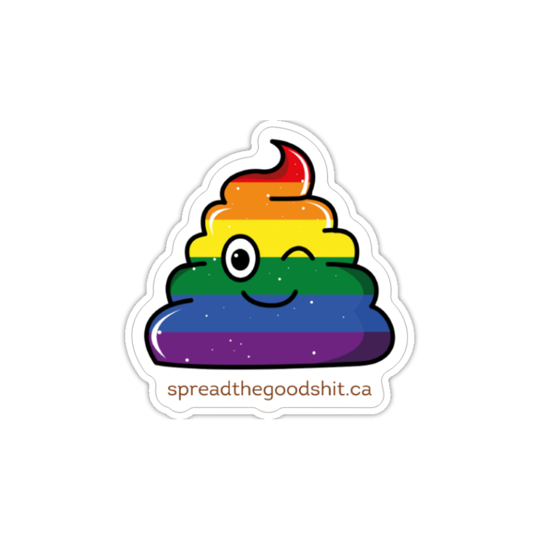 Rainbow Poop Sticker